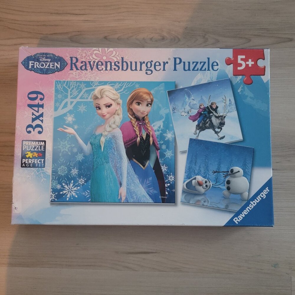 Disney Frozen Winter Adventures Ravensburger 3 x 49 Piece Puzzles